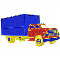 Truck Embroidery Design 1 Truck Embroidery Design 1